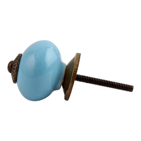 Sky Blue Antique Fitting Ceramic Cabinet Knob